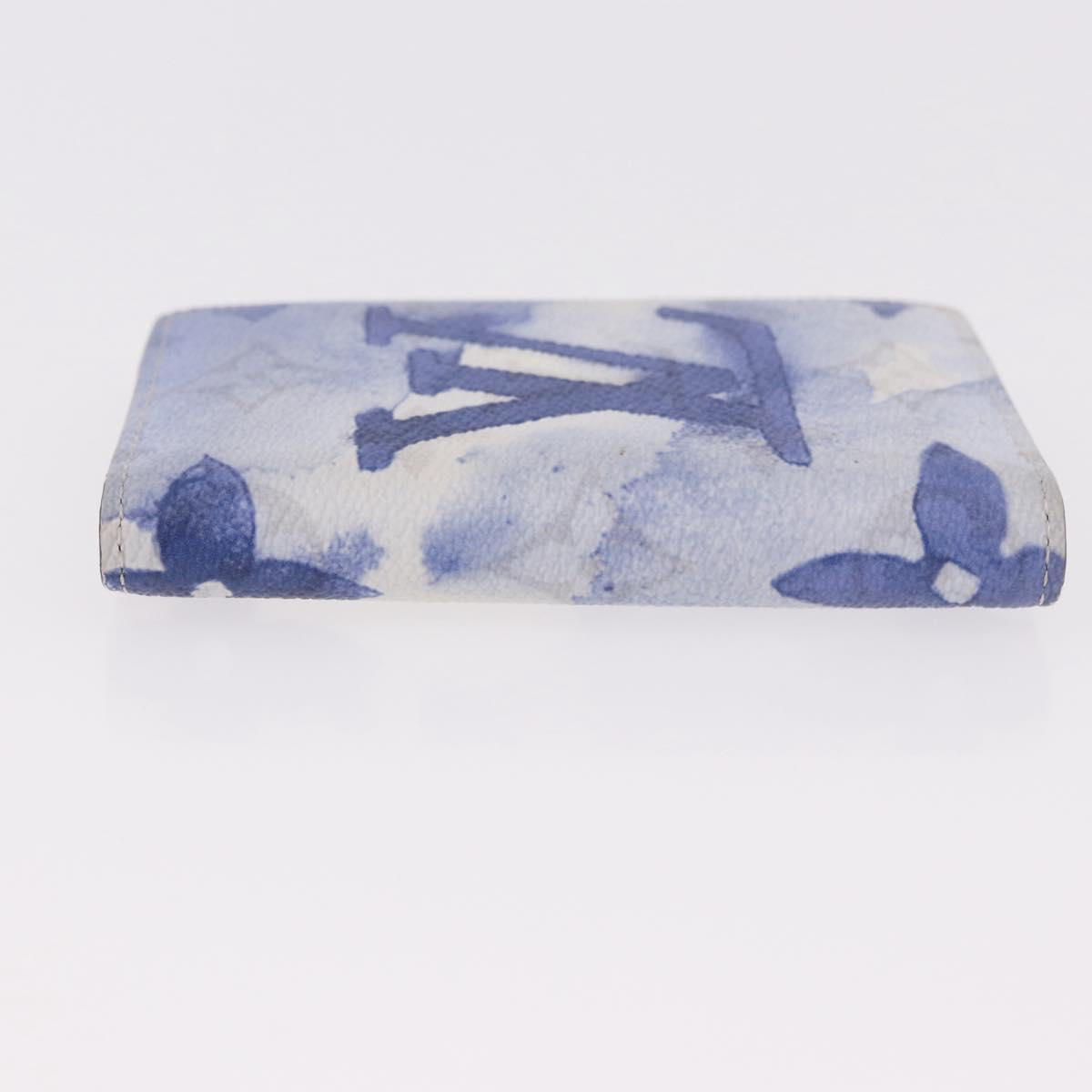LOUIS VUITTON Monogram watercolor Organizer De Poch Blue M80455 LV Auth 188950M