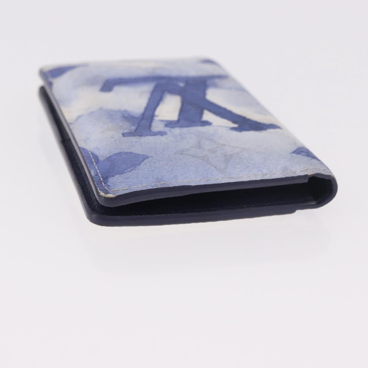 LOUIS VUITTON Monogram watercolor Organizer De Poch Blue M80455 LV Auth 188950M