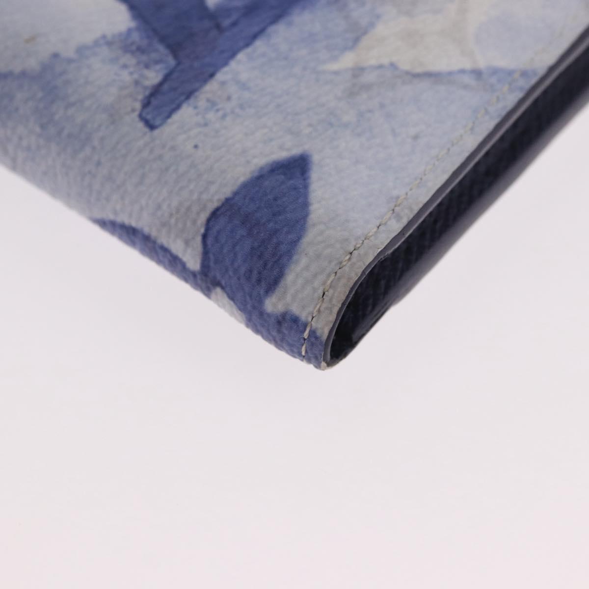 LOUIS VUITTON Monogram watercolor Organizer De Poch Blue M80455 LV Auth 188950M