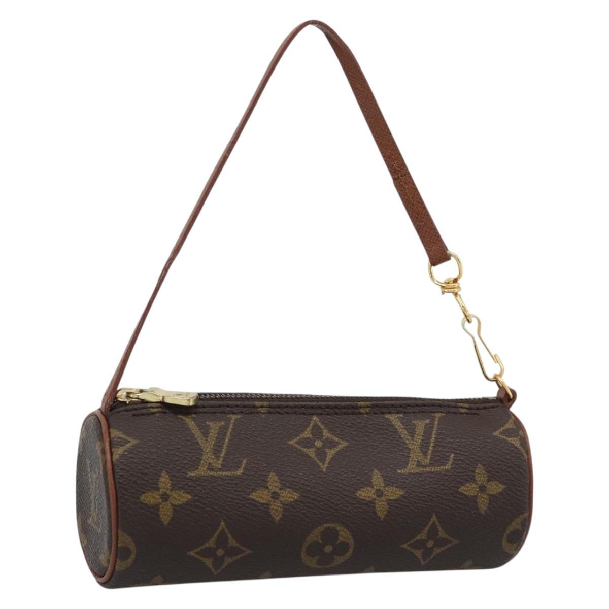LOUIS VUITTON Monogram Papillon Pouch LV Auth 188951