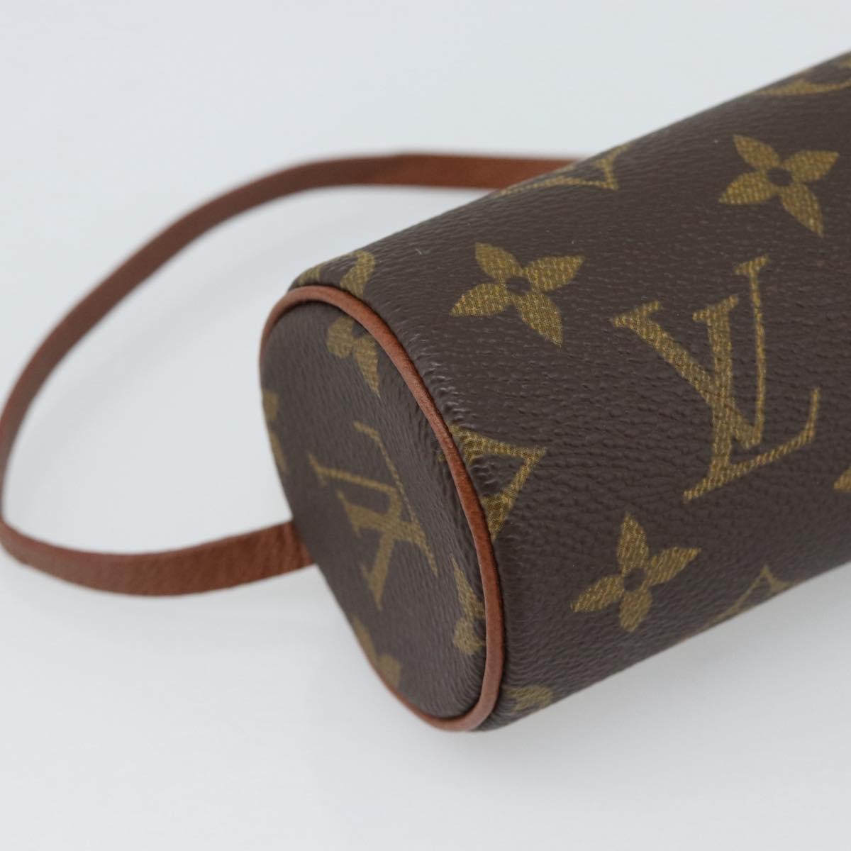 LOUIS VUITTON Monogram Papillon Pouch LV Auth 188951