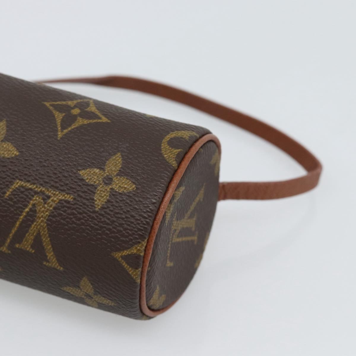 LOUIS VUITTON Monogram Papillon Pouch LV Auth 188951