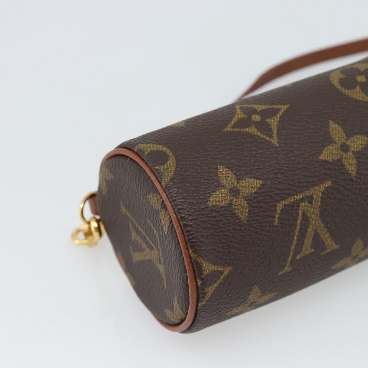 LOUIS VUITTON Monogram Papillon Pouch LV Auth 188951
