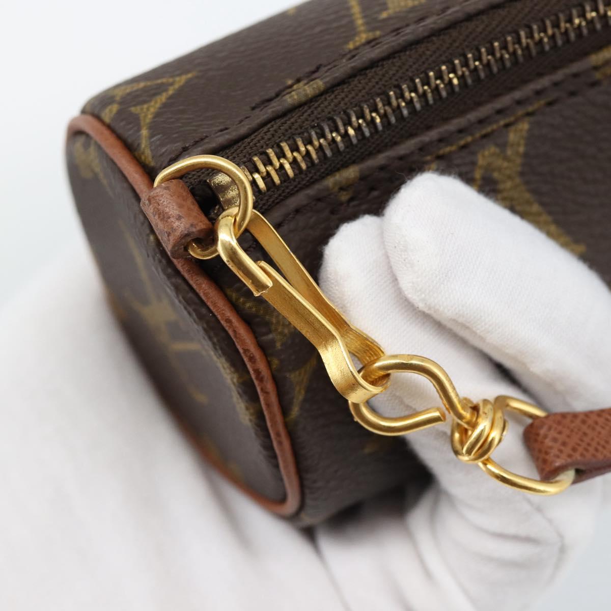 LOUIS VUITTON Monogram Papillon Pouch LV Auth 188951