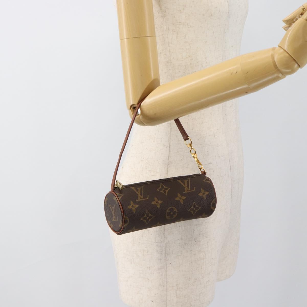 LOUIS VUITTON Monogram Papillon Pouch LV Auth 188951