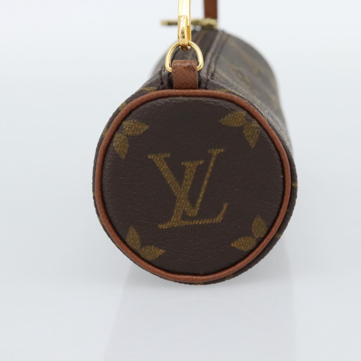 LOUIS VUITTON Monogram Papillon Pouch LV Auth 188951