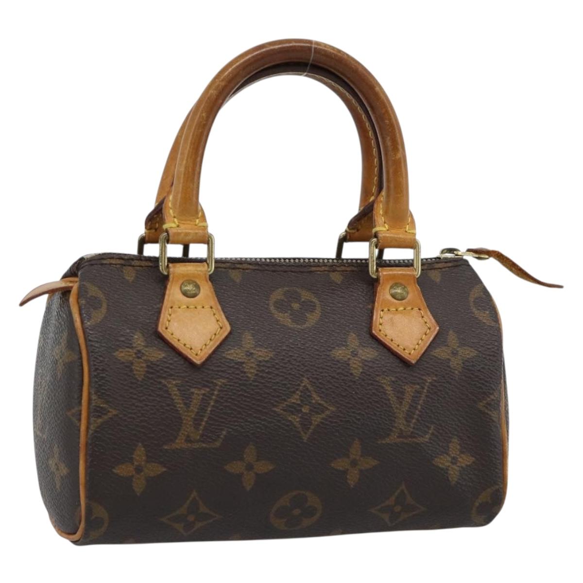 LOUIS VUITTON Monogram Mini Speedy Hand Bag M41534 LV Auth 188952