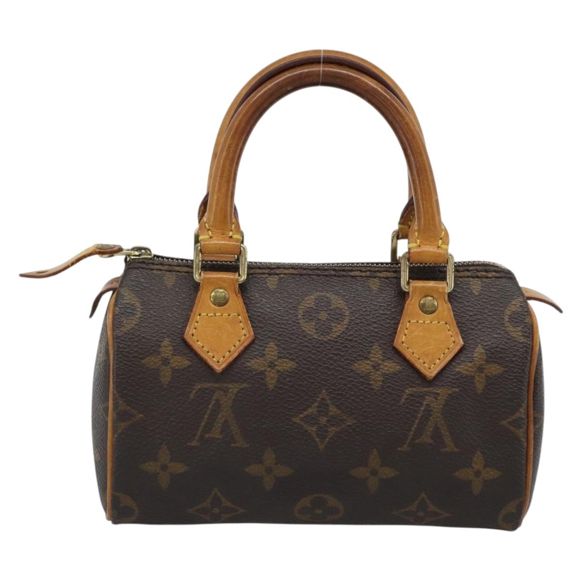 LOUIS VUITTON Monogram Mini Speedy Hand Bag M41534 LV Auth 188952