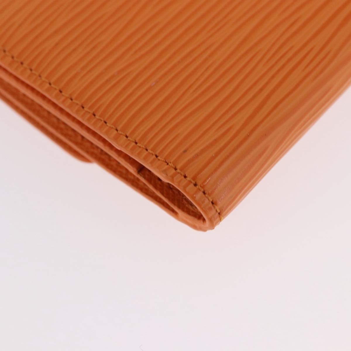 LOUIS VUITTON Epi Ludlow Coin Purse Orange Mandarin M6330H LV Auth 188953V