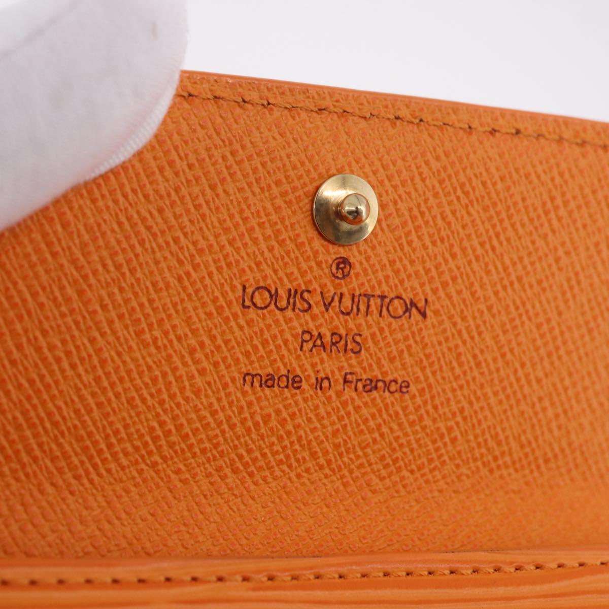 LOUIS VUITTON Epi Ludlow Coin Purse Orange Mandarin M6330H LV Auth 188953V