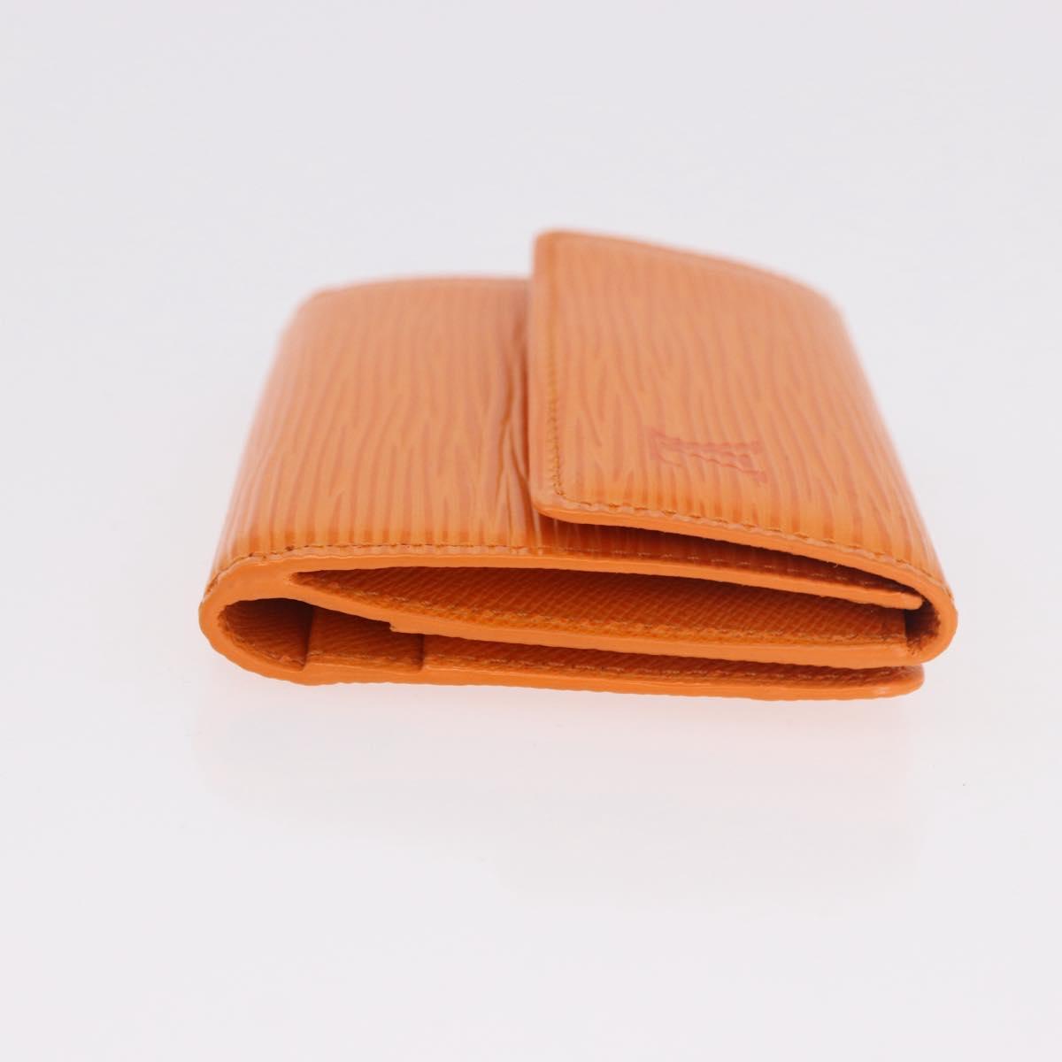 LOUIS VUITTON Epi Ludlow Coin Purse Orange Mandarin M6330H LV Auth 188953V