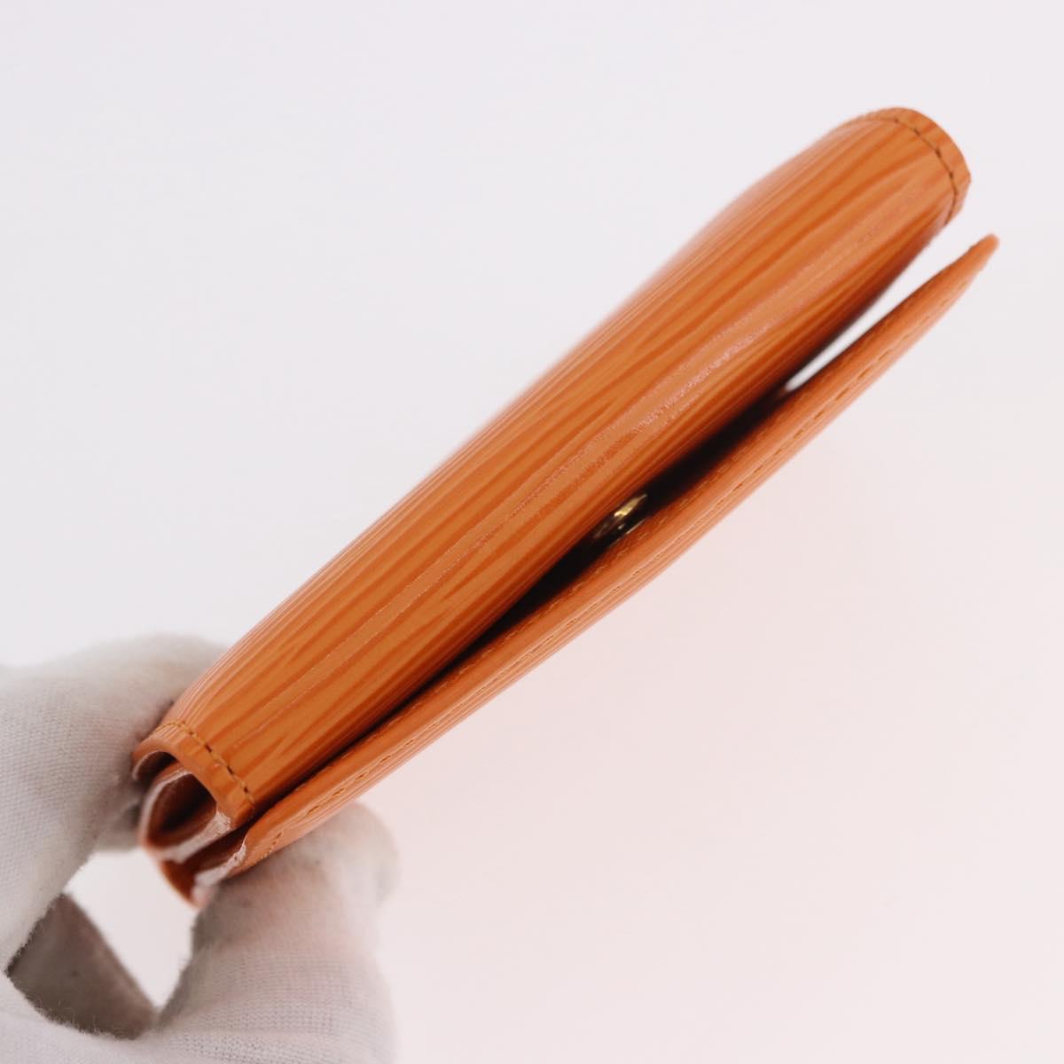LOUIS VUITTON Epi Ludlow Coin Purse Orange Mandarin M6330H LV Auth 188953V