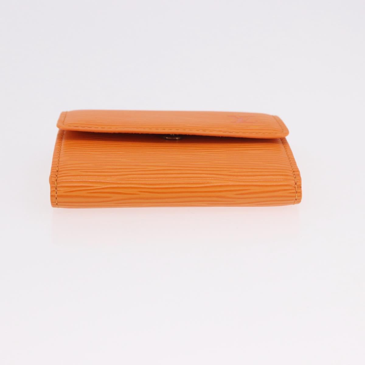 LOUIS VUITTON Epi Ludlow Coin Purse Orange Mandarin M6330H LV Auth 188953V