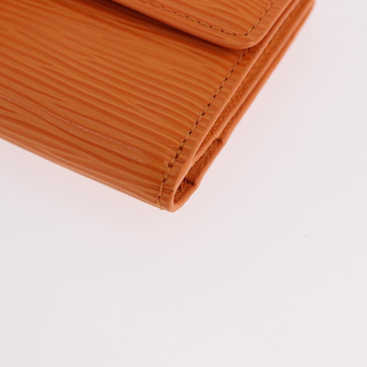 LOUIS VUITTON Epi Ludlow Coin Purse Orange Mandarin M6330H LV Auth 188953V