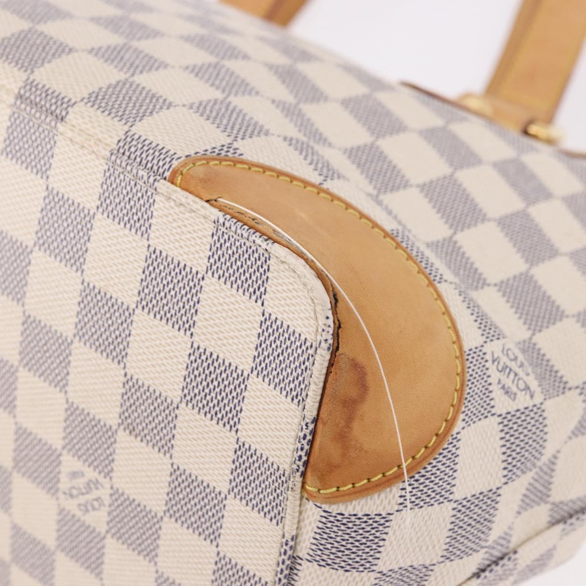 LOUIS VUITTON Damier Azur Hampstead PM Tote Bag N51207 LV Auth 188965