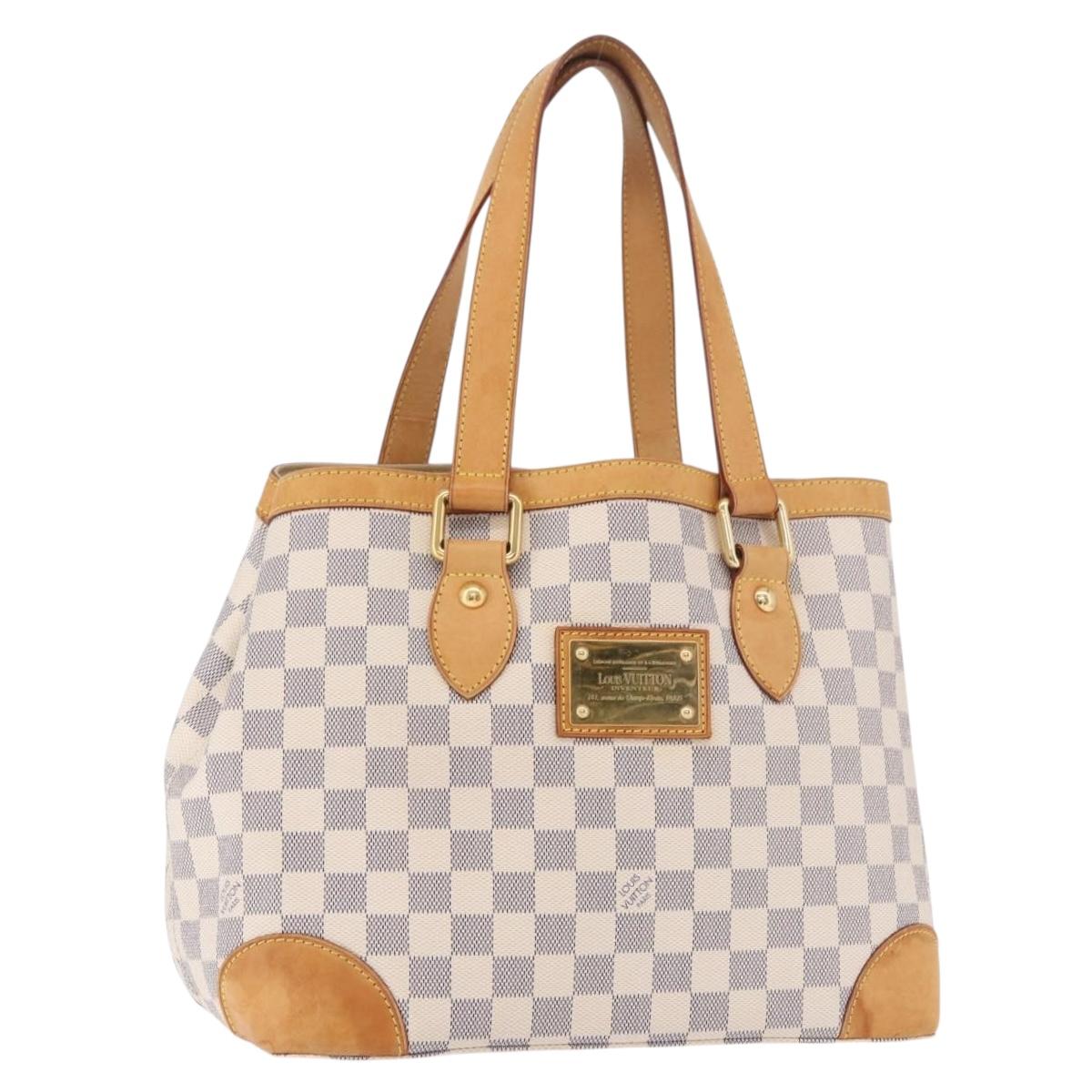 LOUIS VUITTON Damier Azur Hampstead PM Tote Bag N51207 LV Auth 188965