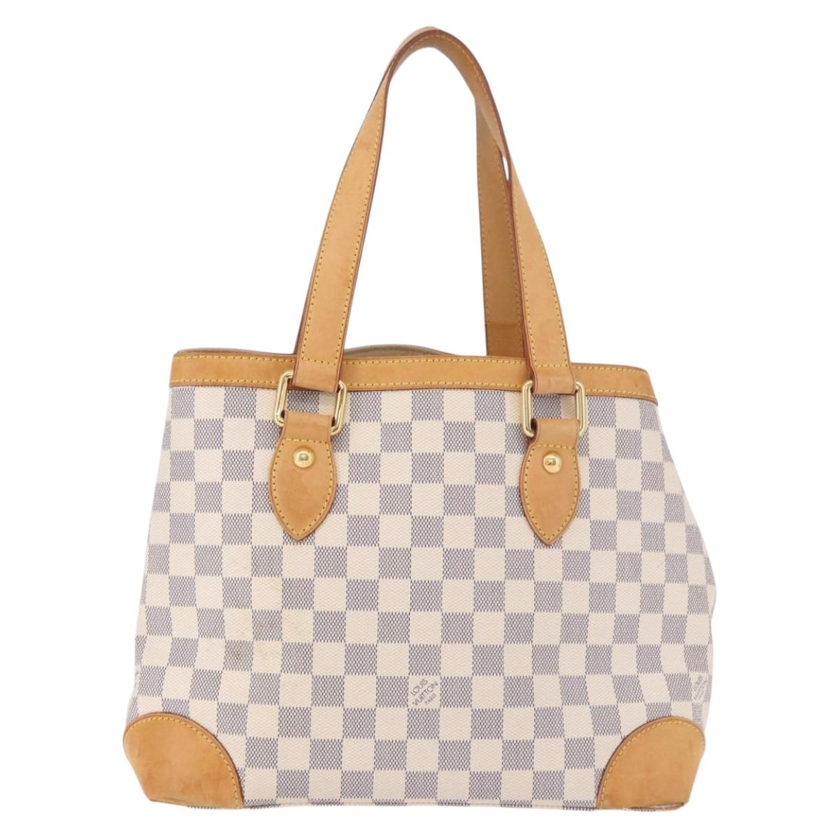 LOUIS VUITTON Damier Azur Hampstead PM Tote Bag N51207 LV Auth 188965