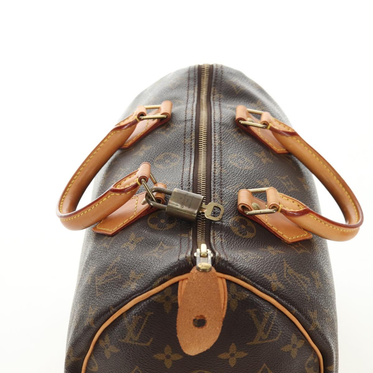 LOUIS VUITTON Monogram Speedy 30 Hand Bag M41526 LV Auth 188966V