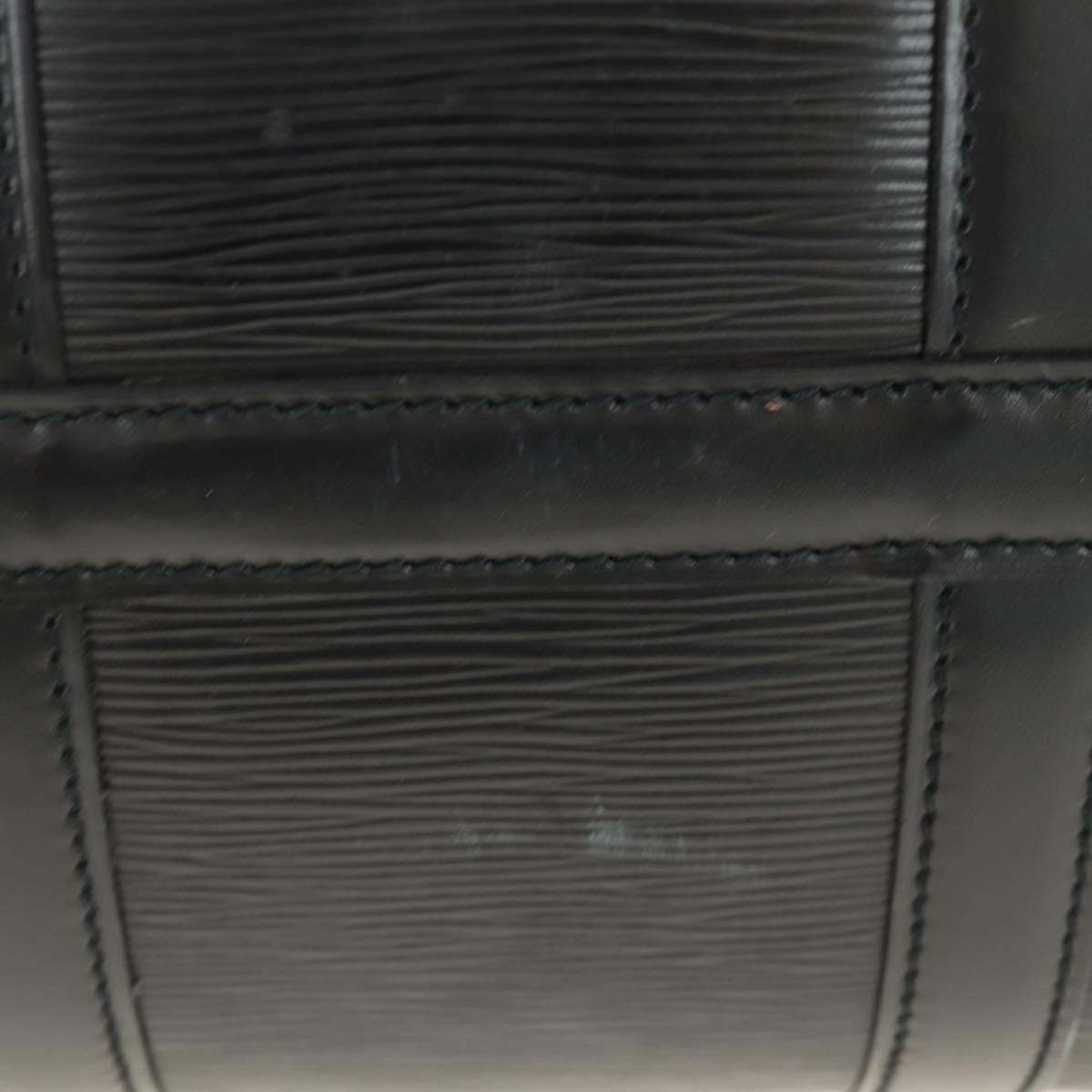 LOUIS VUITTON Epi Keepall 50 Boston Bag Noir M42962 LV Auth 188969V