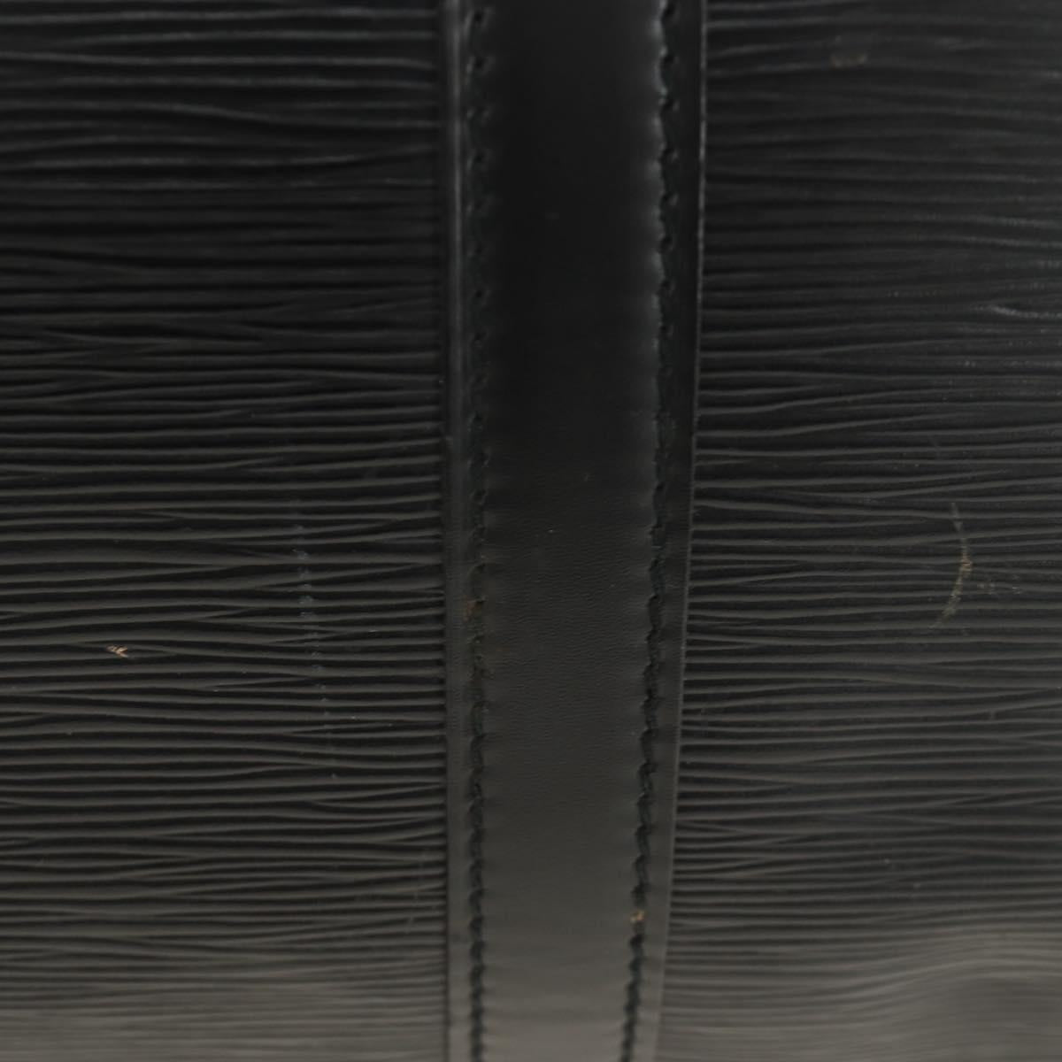 LOUIS VUITTON Epi Keepall 50 Boston Bag Noir M42962 LV Auth 188969V