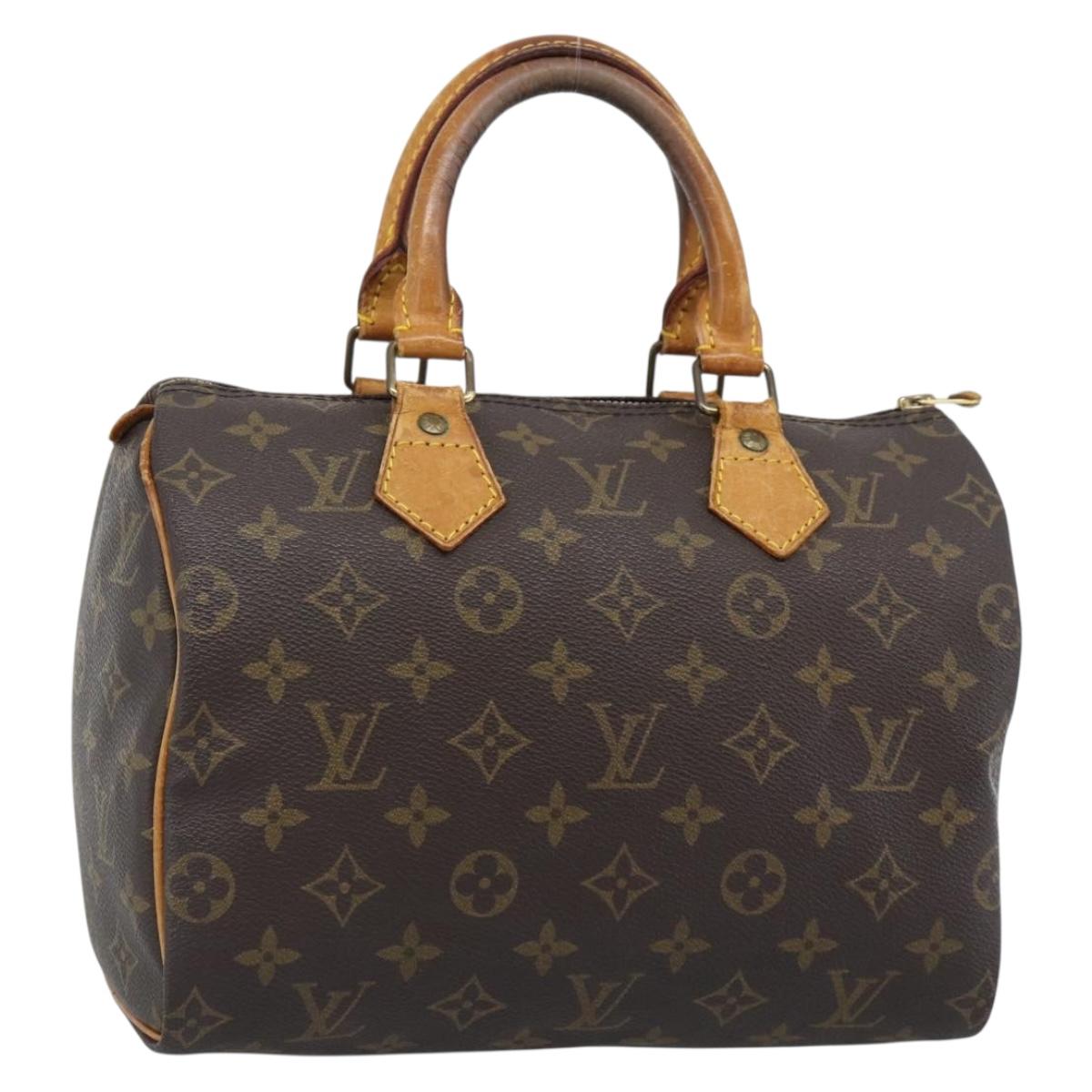 LOUIS VUITTON Monogram Speedy 25 Hand Bag M41528 LV Auth 188980