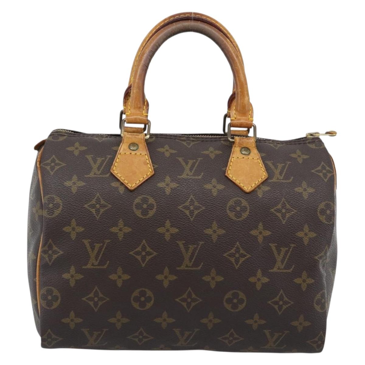 LOUIS VUITTON Monogram Speedy 25 Hand Bag M41528 LV Auth 188980