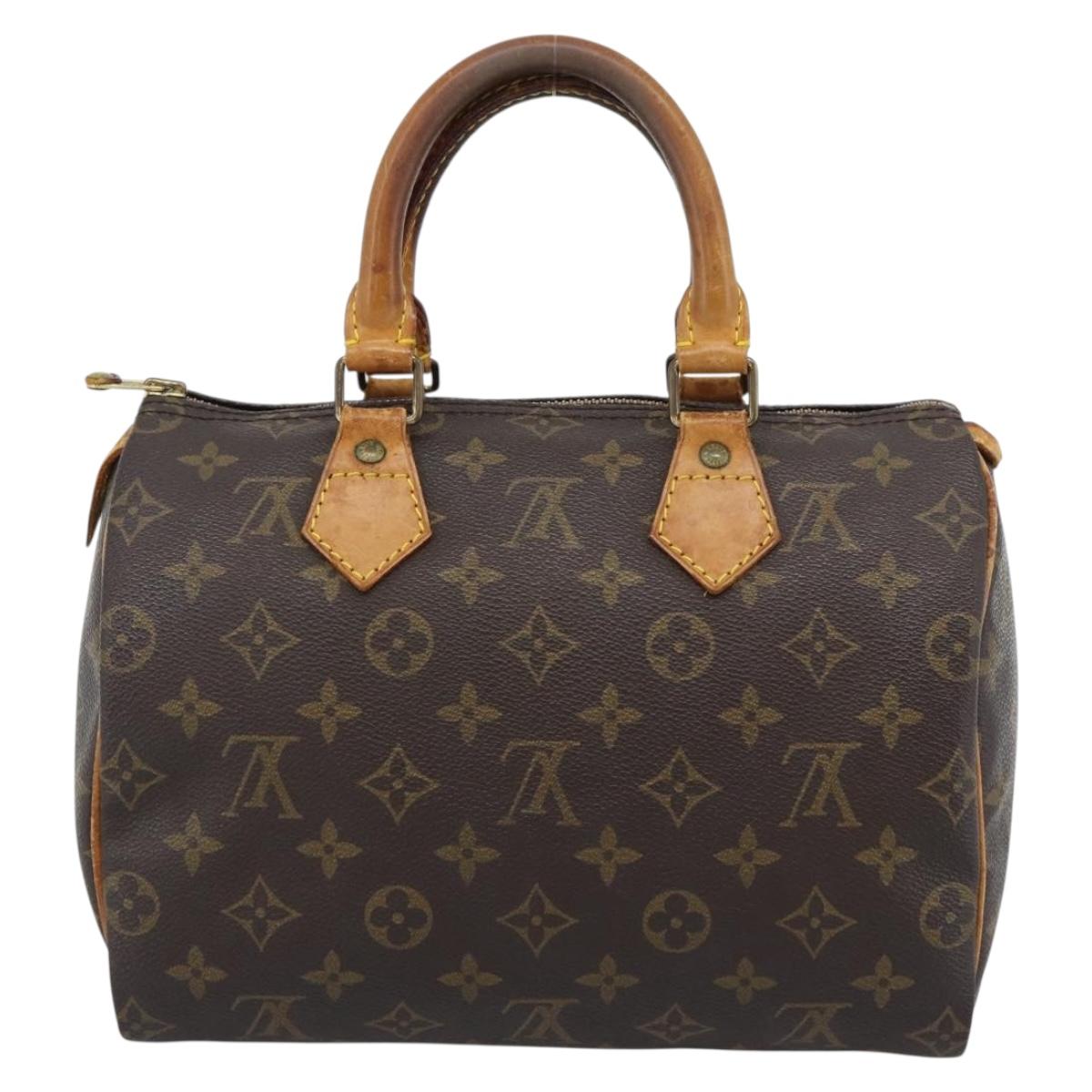 LOUIS VUITTON Monogram Speedy 25 Hand Bag M41528 LV Auth 188980