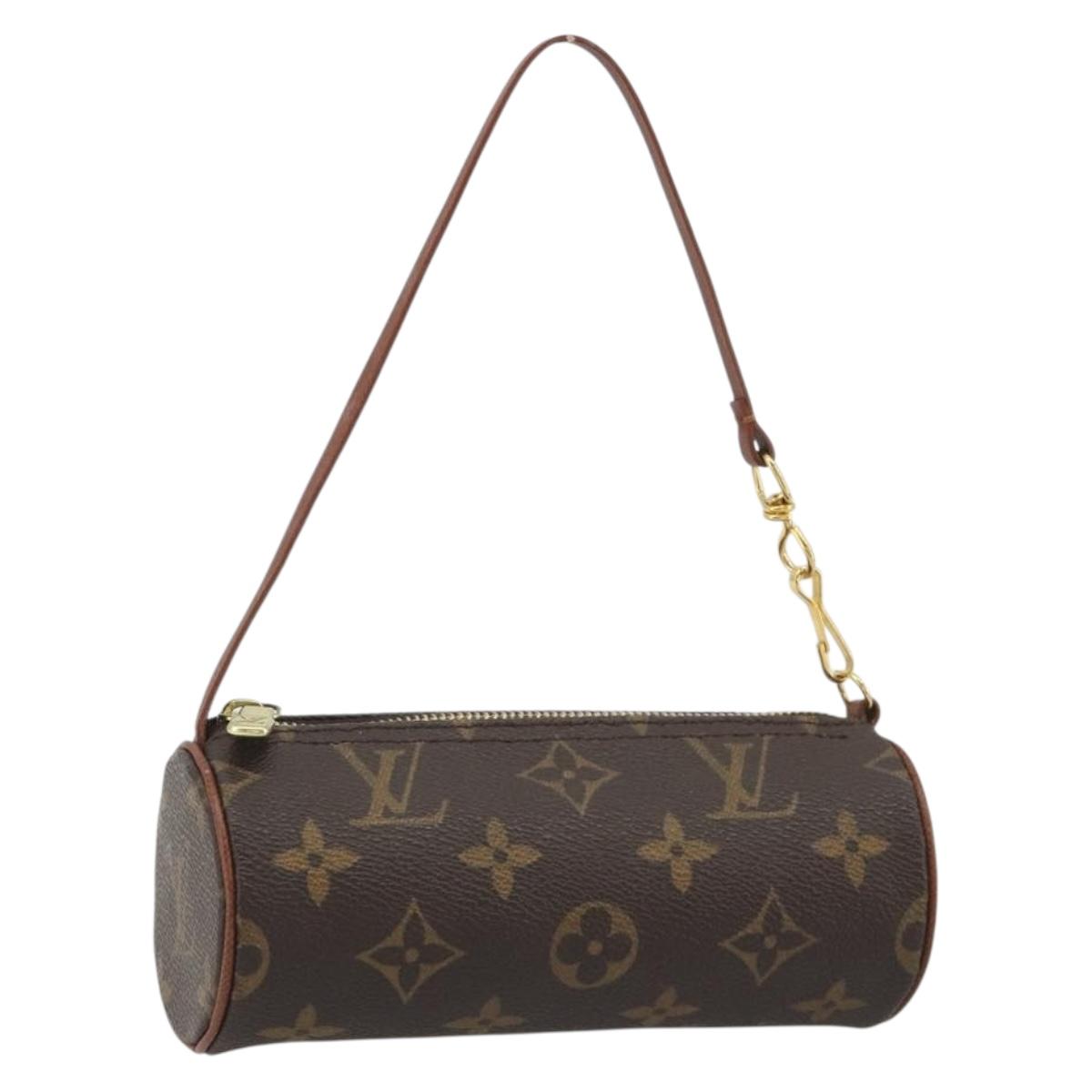 LOUIS VUITTON Monogram Papillon Pouch LV Auth 188981