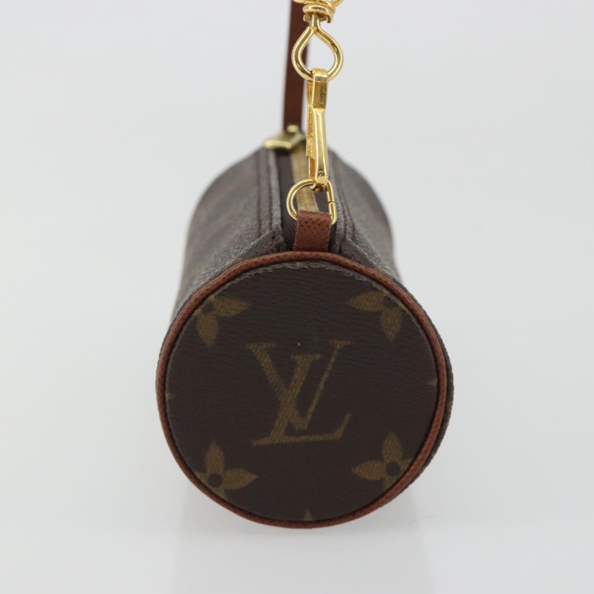 LOUIS VUITTON Monogram Papillon Pouch LV Auth 188981