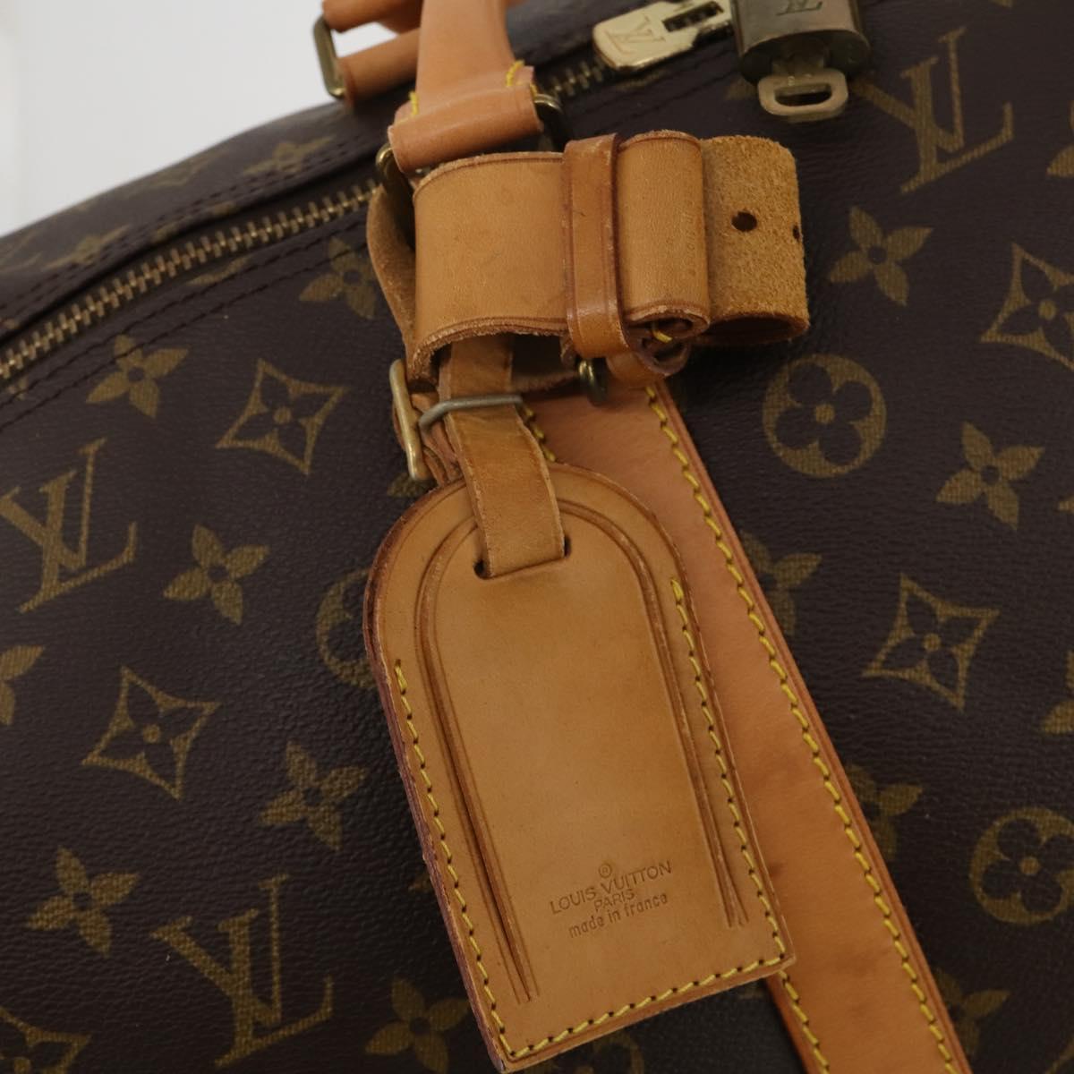 LOUIS VUITTON Monogram Keepall 60 Boston Bag M41422 LV Auth 188986A