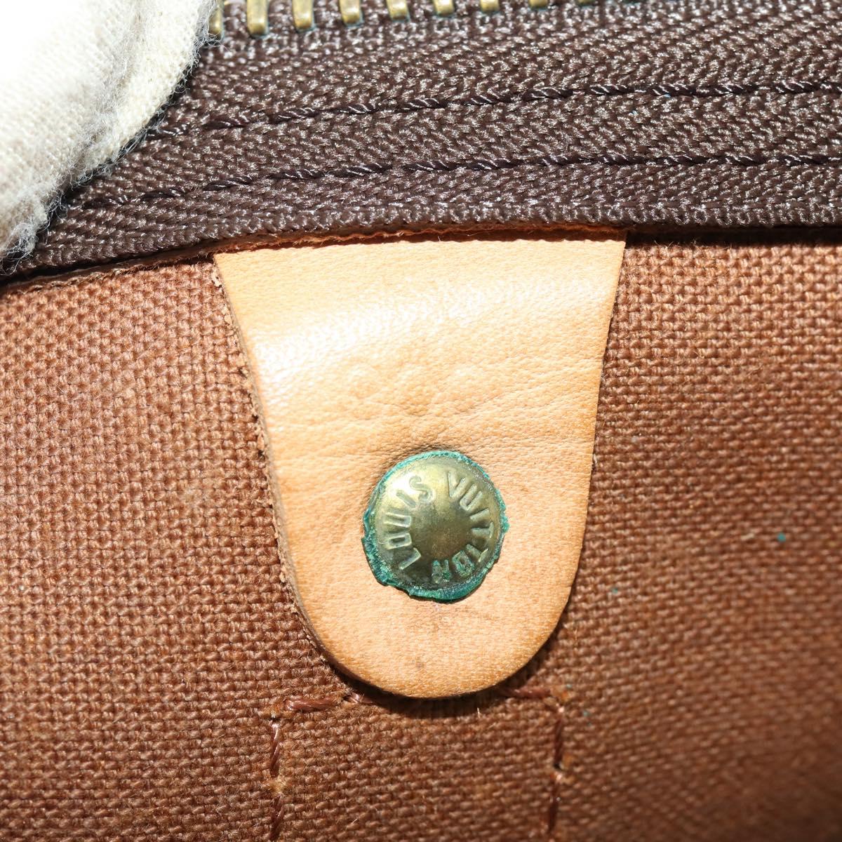 LOUIS VUITTON Monogram Keepall 60 Boston Bag M41422 LV Auth 188986A