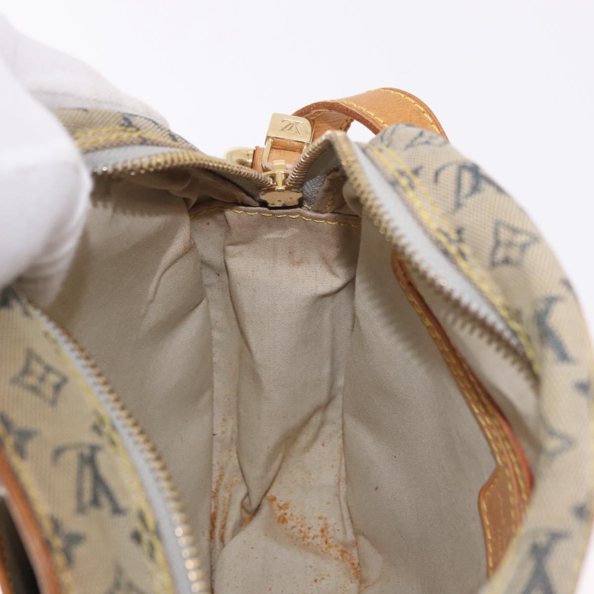 LOUIS VUITTON Monogram Mini Jeanne GM Shoulder Bag Blue M92000 LV Auth 188992
