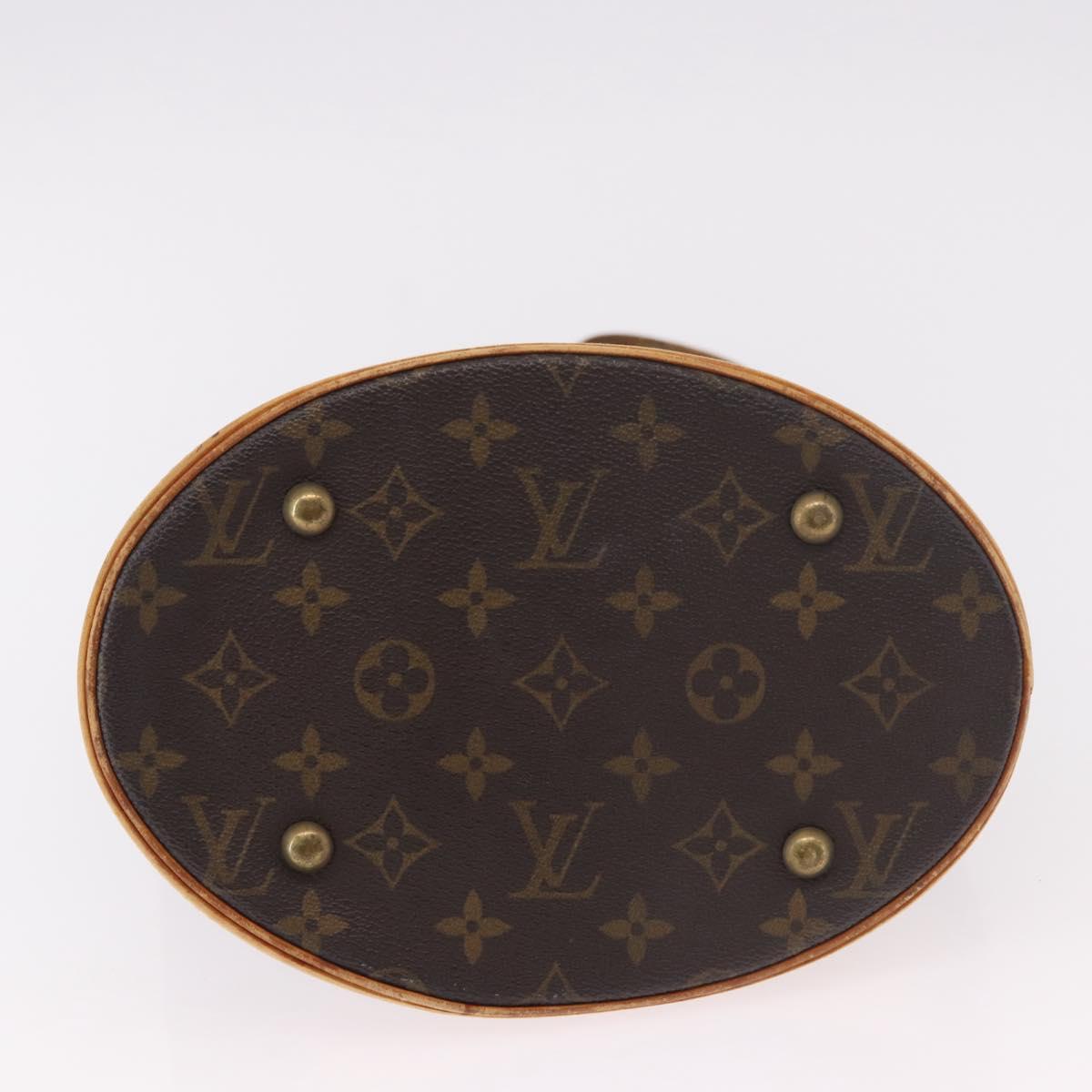 LOUIS VUITTON Monogram Bucket PM Shoulder Bag M42238 LV Auth 188993