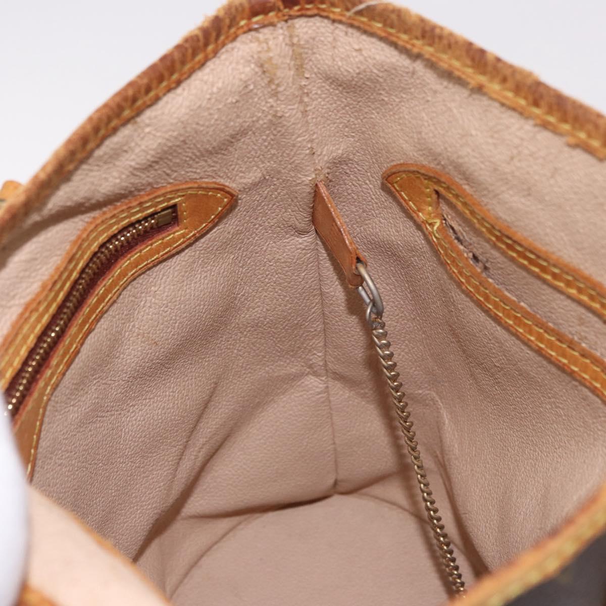 LOUIS VUITTON Monogram Bucket PM Shoulder Bag M42238 LV Auth 188993