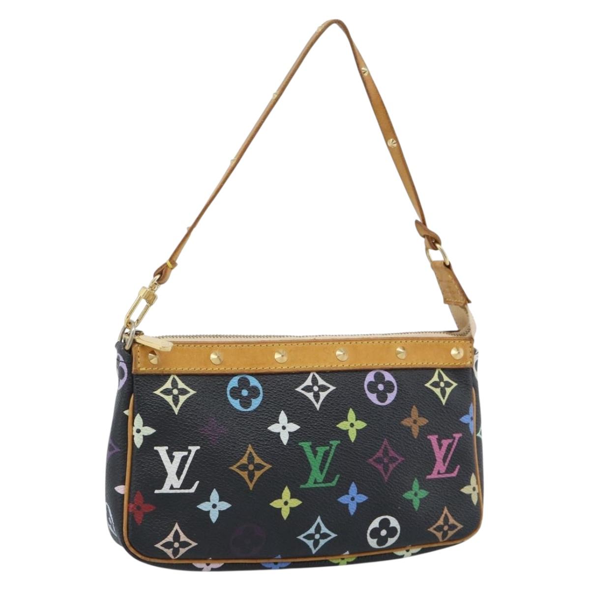 LOUIS VUITTON Monogram Multicolor Pochette Accessoires Pouch M92648 Auth 188994V