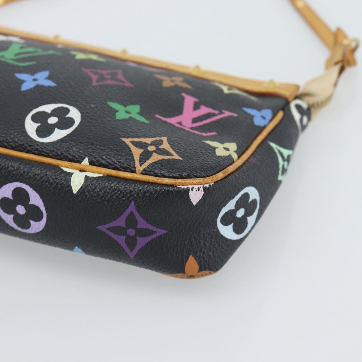 LOUIS VUITTON Monogram Multicolor Pochette Accessoires Pouch M92648 Auth 188994V