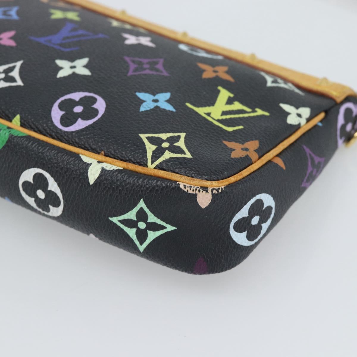 LOUIS VUITTON Monogram Multicolor Pochette Accessoires Pouch M92648 Auth 188994V