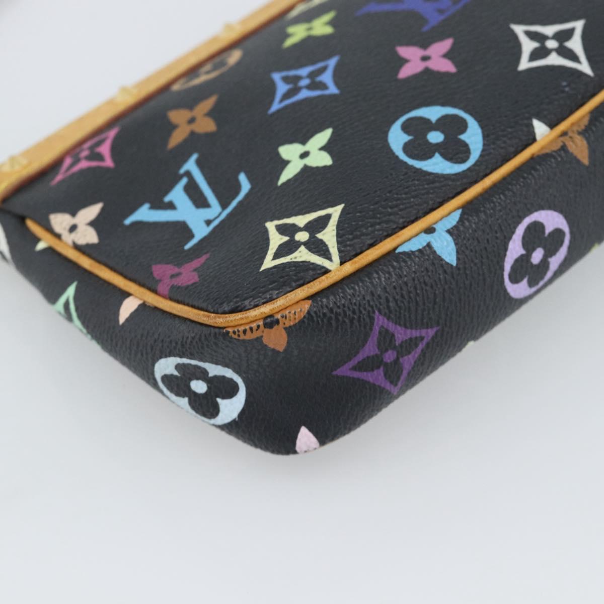 LOUIS VUITTON Monogram Multicolor Pochette Accessoires Pouch M92648 Auth 188994V