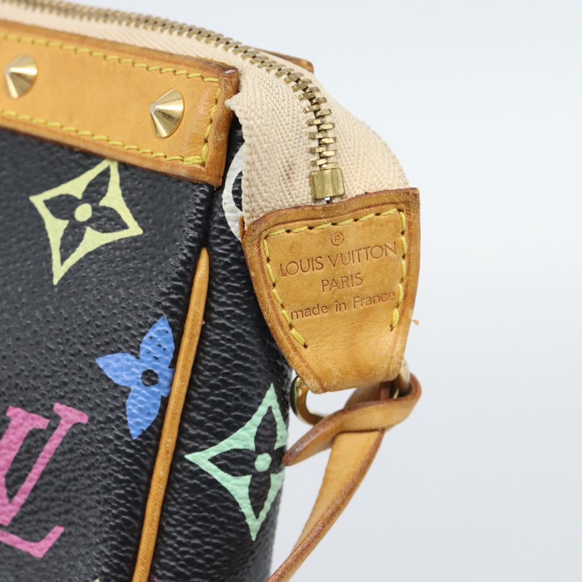LOUIS VUITTON Monogram Multicolor Pochette Accessoires Pouch M92648 Auth 188994V