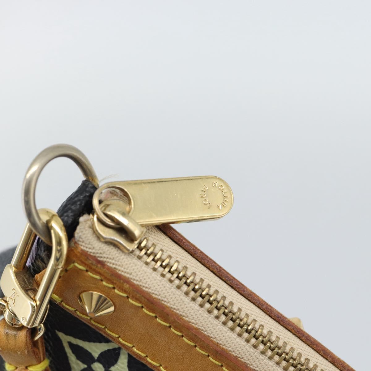 LOUIS VUITTON Monogram Multicolor Pochette Accessoires Pouch M92648 Auth 188994V