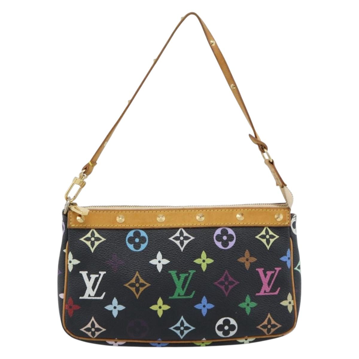 LOUIS VUITTON Monogram Multicolor Pochette Accessoires Pouch M92648 Auth 188994V
