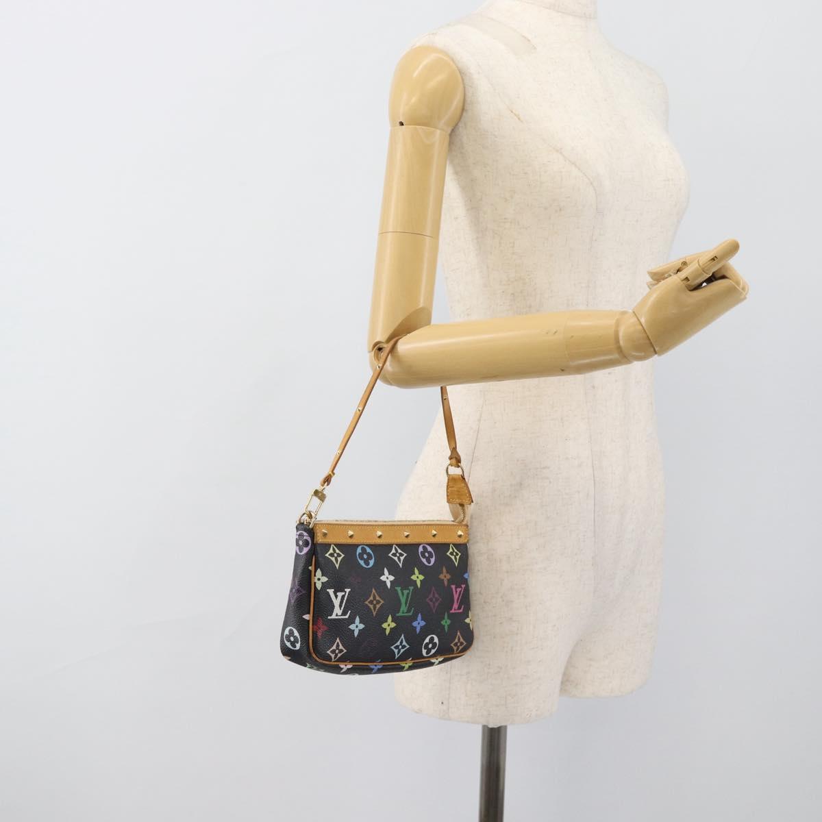 LOUIS VUITTON Monogram Multicolor Pochette Accessoires Pouch M92648 Auth 188994V
