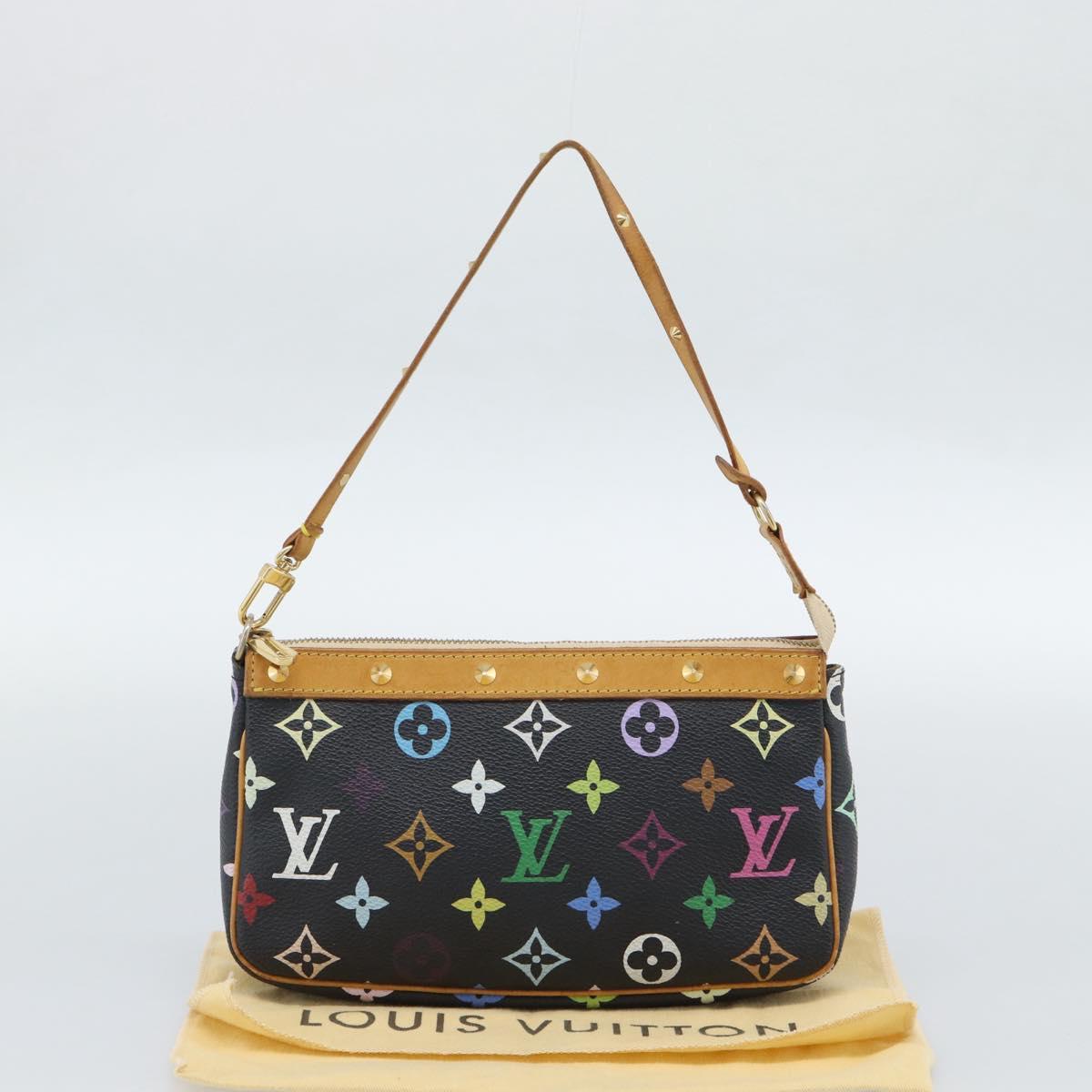 LOUIS VUITTON Monogram Multicolor Pochette Accessoires Pouch M92648 Auth 188994V
