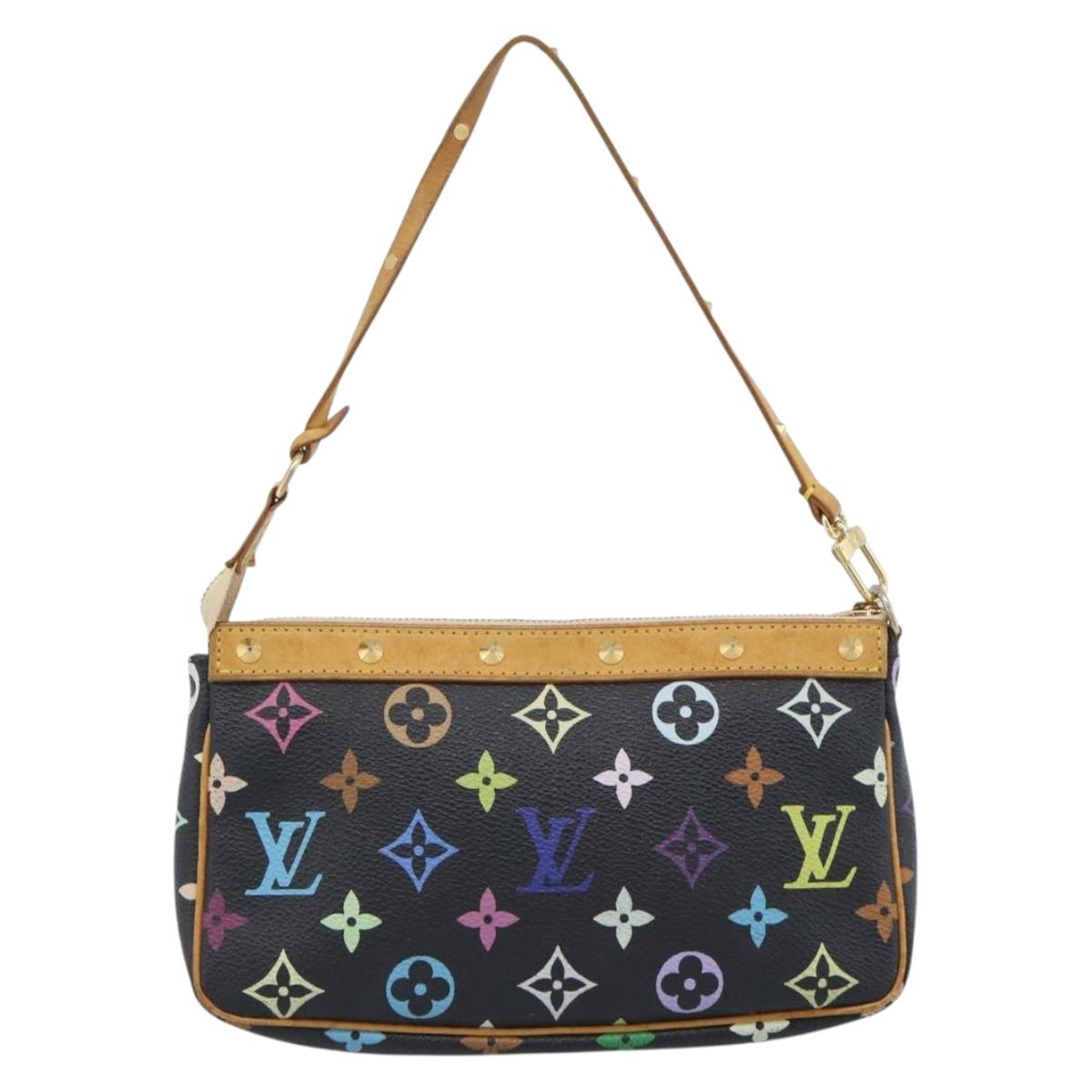 LOUIS VUITTON Monogram Multicolor Pochette Accessoires Pouch M92648 Auth 188994V