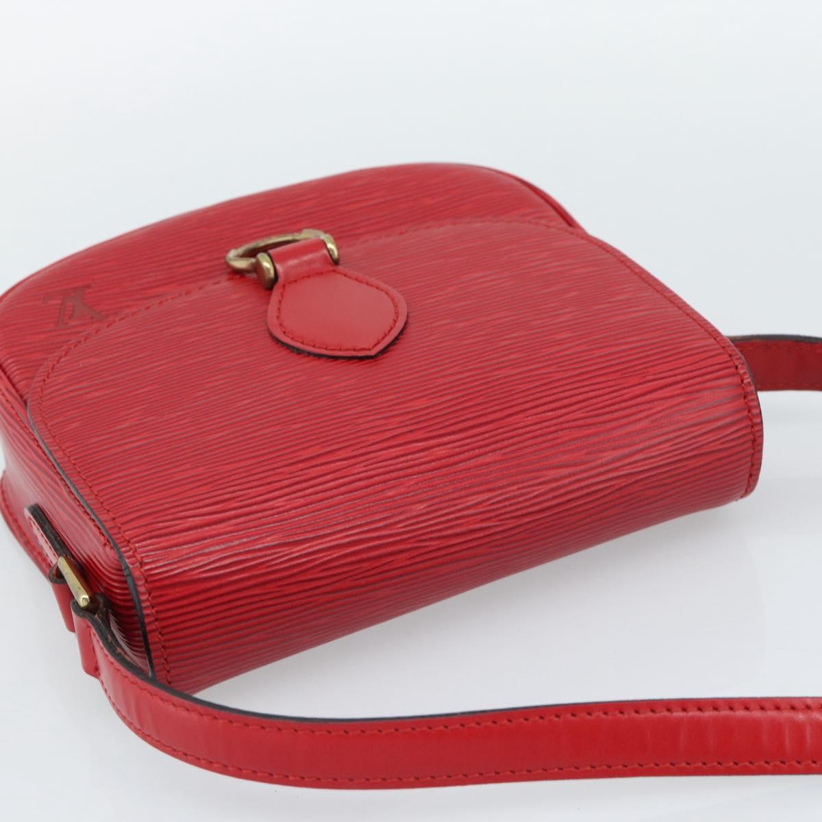 LOUIS VUITTON Epi Saint Cloud PM Shoulder Bag Red M52217 LV Auth 188998A