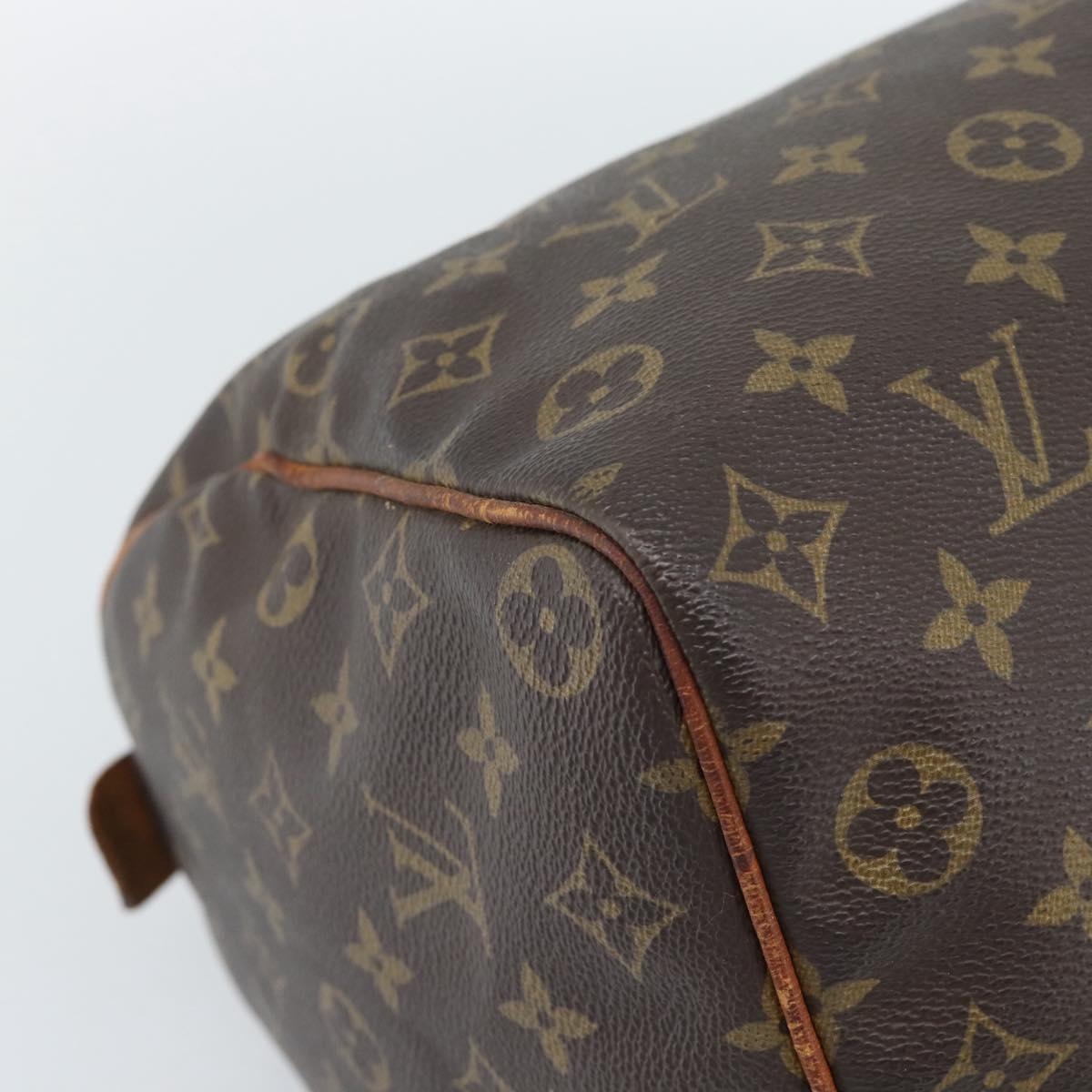 LOUIS VUITTON Monogram Speedy 35 Hand Bag M41524 LV Auth 189003