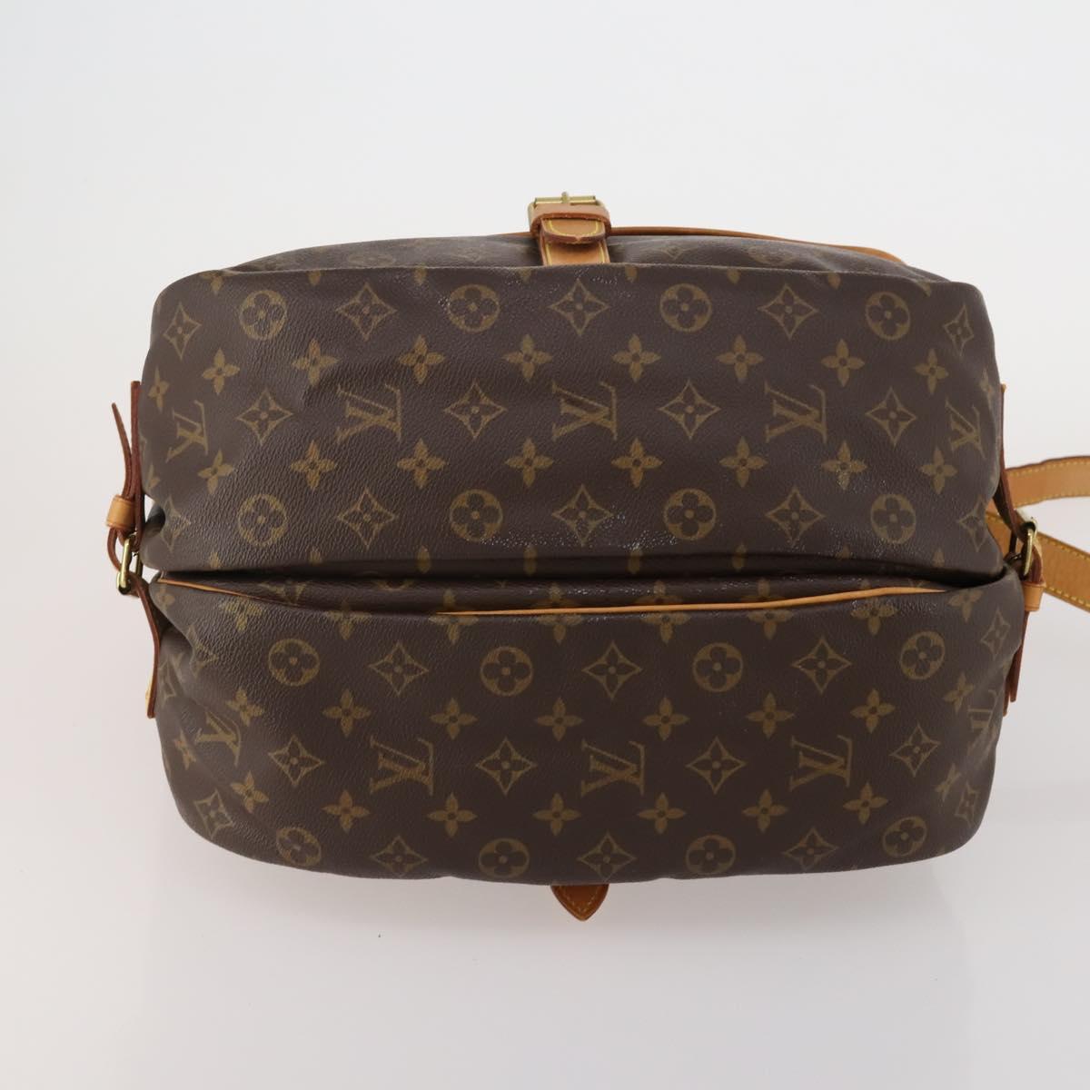 LOUIS VUITTON Monogram Saumur 35 Shoulder Bag M42254 LV Auth 189010A