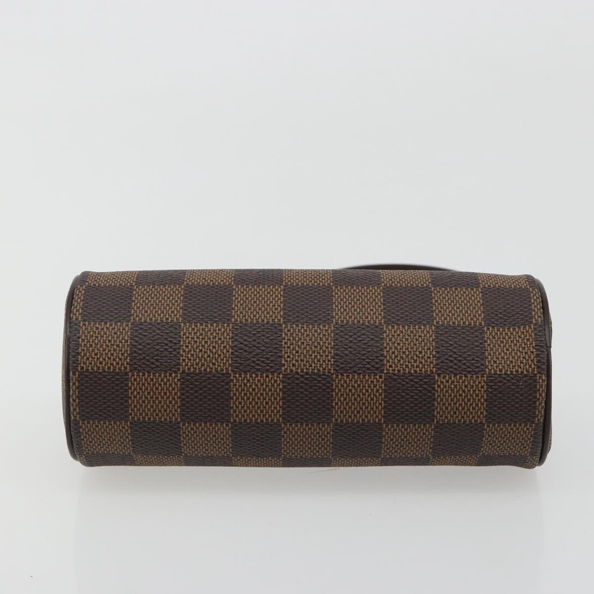 LOUIS VUITTON Damier Ebene Papillon Pouch LV Auth 189012