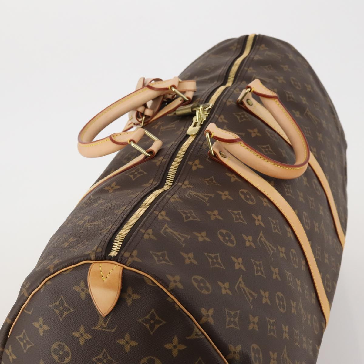 LOUIS VUITTON Monogram Keepall 60 Boston Bag M41422 LV Auth 189013A
