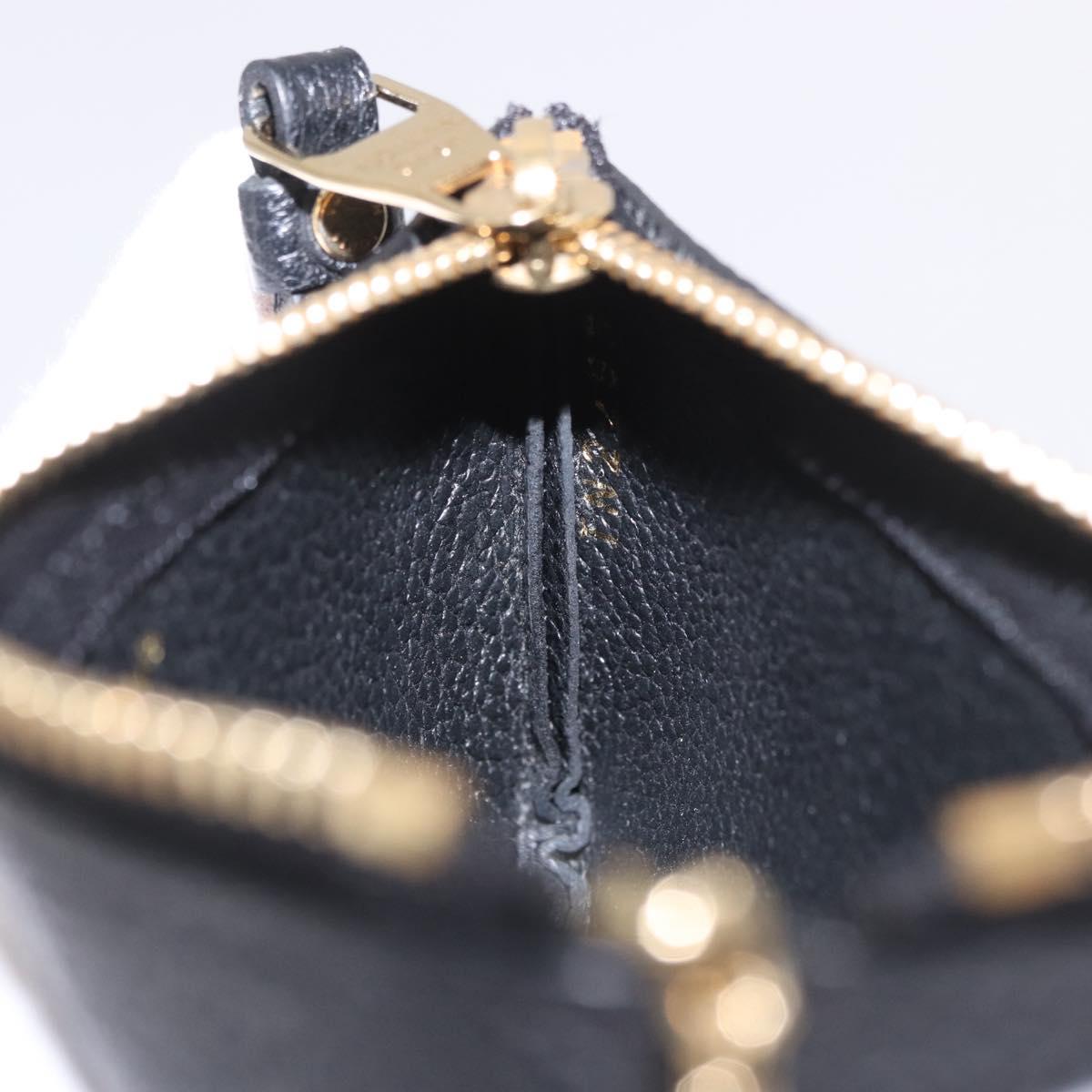 LOUIS VUITTON Monogram Empreinte Pochette Cles Purse Black M28796 Auth 189015V